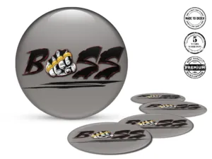 Emblema Bombato Stile Premium Etichette Lusso Veicoli